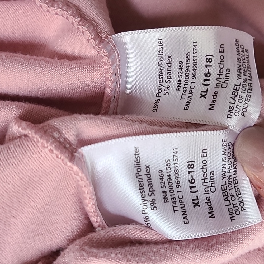 Time and Tru Dusty Pink Lounge Set Velour Stretchy XL soft Comfy Loungewear Pant - Picture 4 of 5